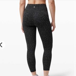 Lululemon Invigorate High Rise Tight 25” in Formation Camo Deep Coal Multi